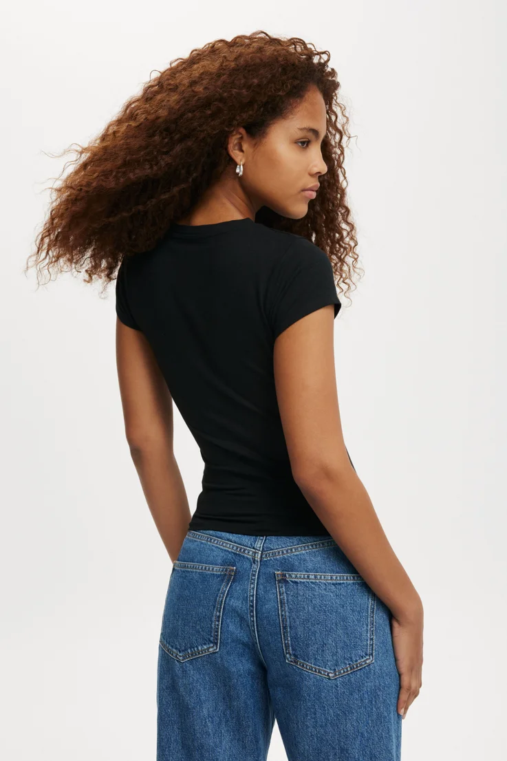 COTTON ON Áo Thun Ngắn Tay Nữ-All Day Crew Tee