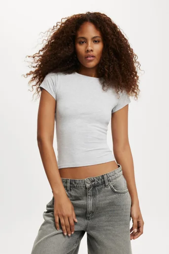COTTON ON Áo Thun Ngắn Tay Nữ-All Day Crew Tee