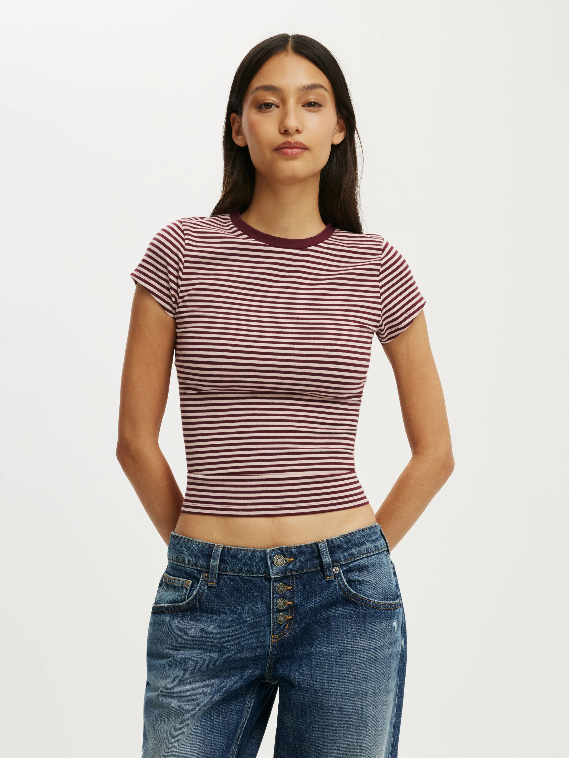COTTON ON &Aacute;o Thun Ngắn Tay Nữ - All Day Crew Tee
