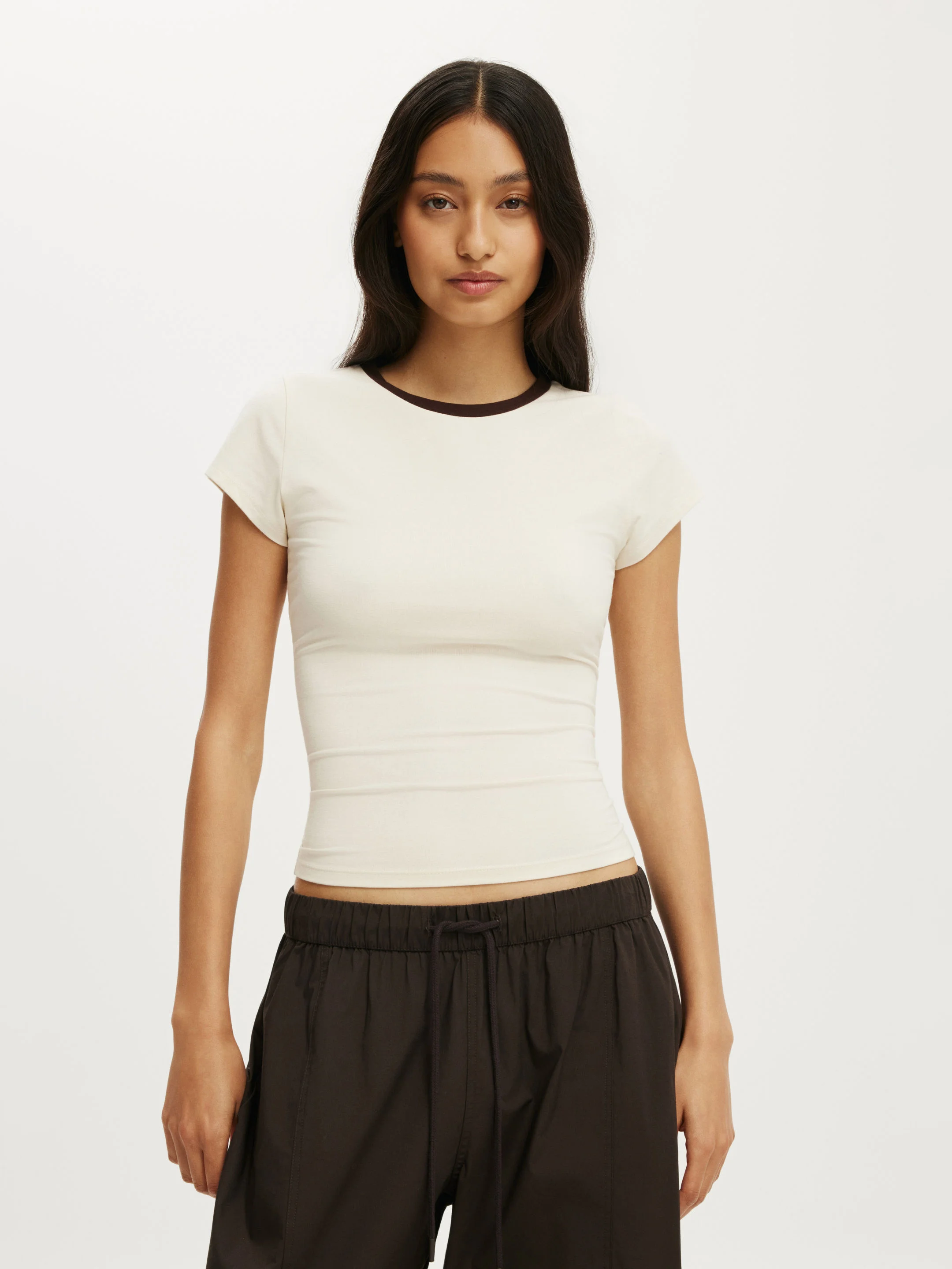 COTTON ON &Aacute;o Thun Ngắn Tay Nữ - All Day Crew Tee