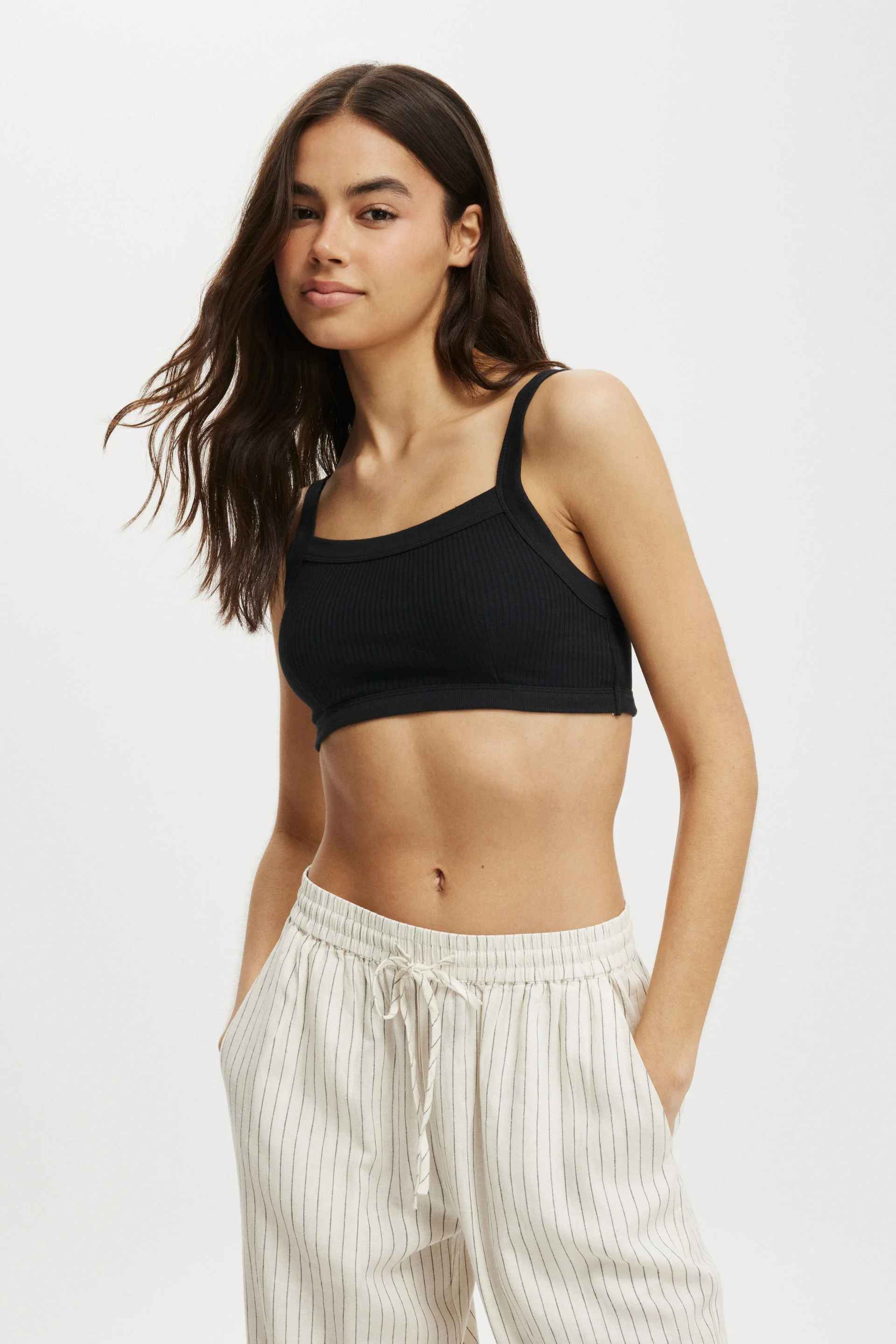 COTTON ON Áo Thun Cộc Tay Nữ-Rosa Micro Crop Tank