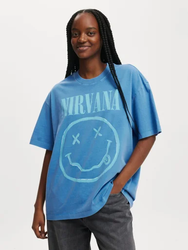 COTTON ON Áo Thun Có Họa Tiết Nữ-The Lcn Boxy Graphic Tee