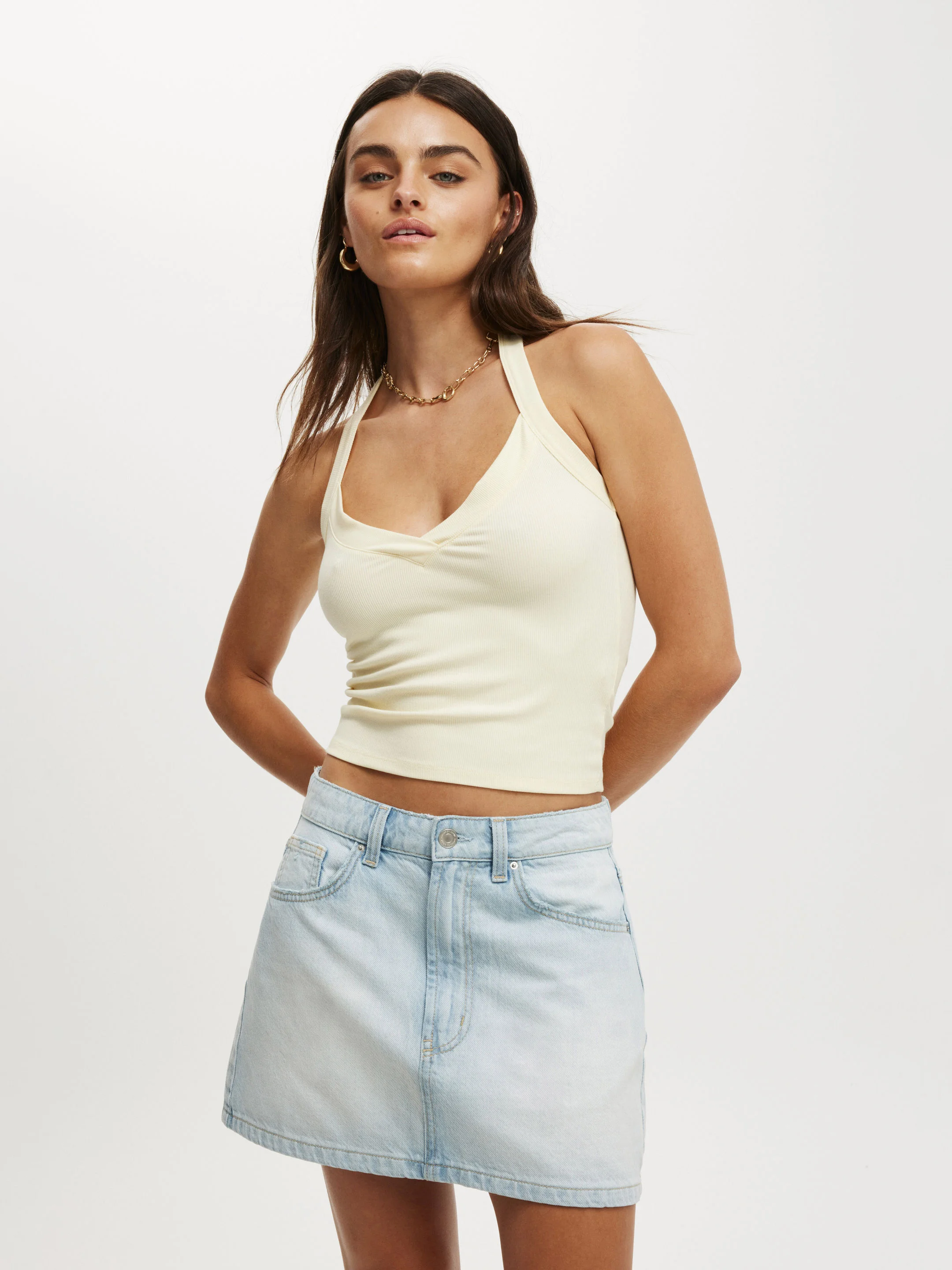 COTTON ON Váy Mini Nữ-Original Denim Mini Skirt