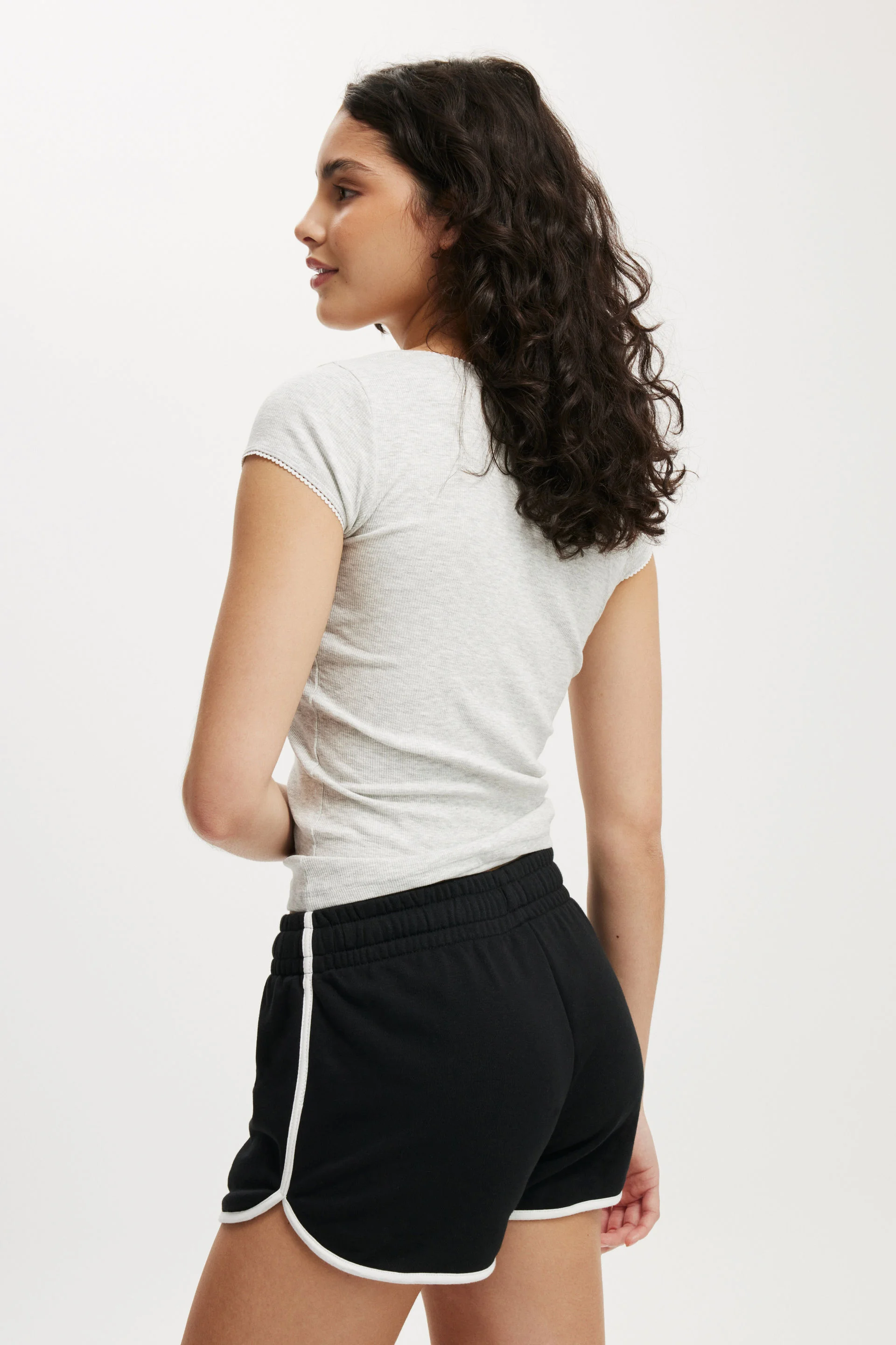 COTTON ON Quần Thun Ngắn Nữ-Dolphin Hem Mini Short