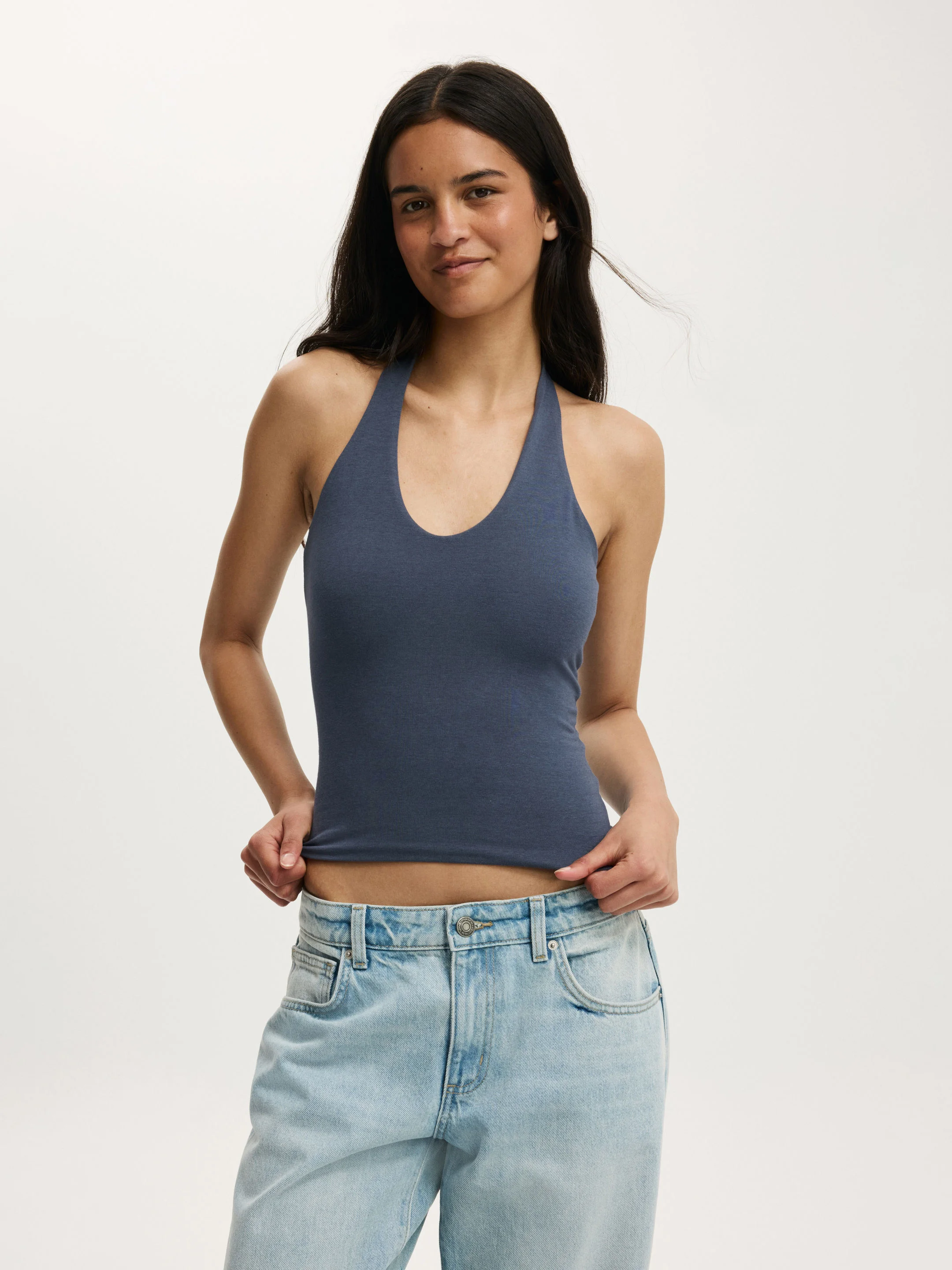 COTTON ON Áo Thun Cộc Tay Nữ - All Day V Neck Halter