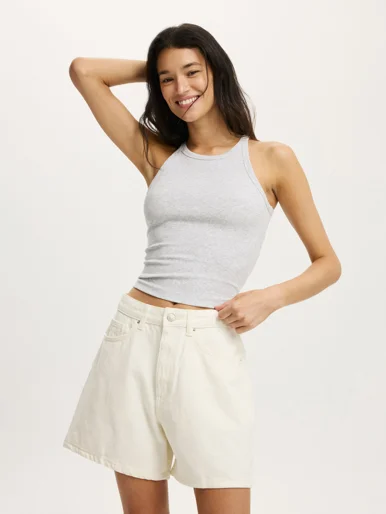 COTTON ON Quần Jeans Ngắn Nữ-High 90 S Denim Short