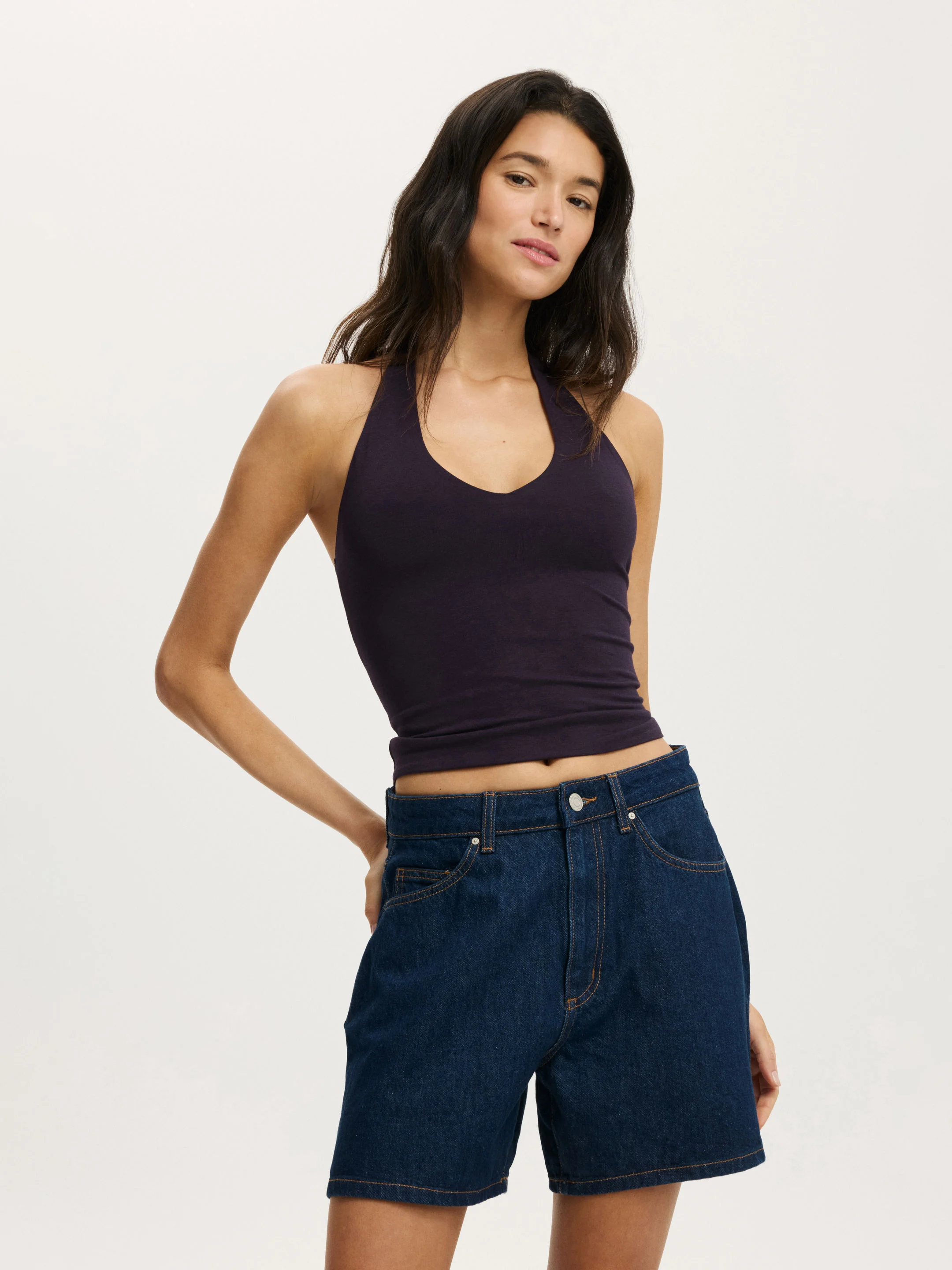 COTTON ON Quần Jeans Ngắn Nữ-High 90 S Denim Short