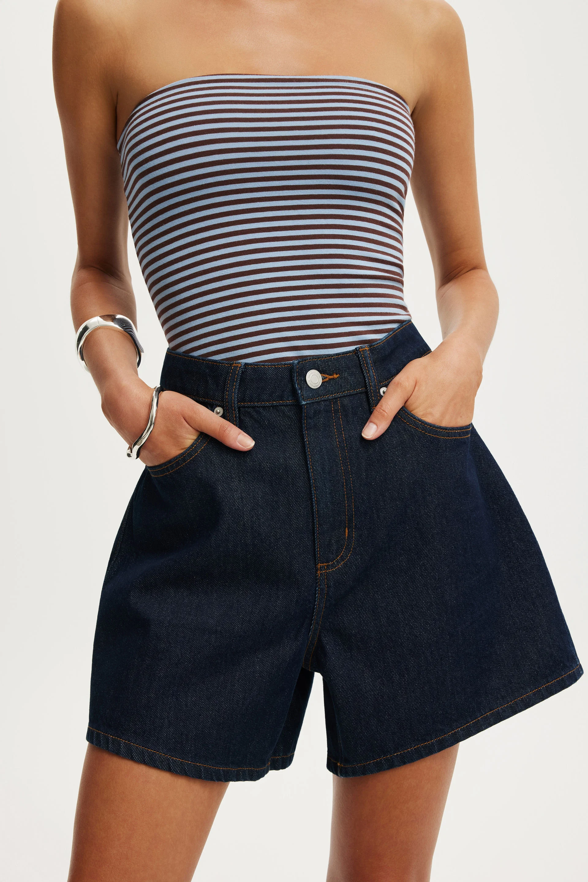 COTTON ON Quần Jeans Ngắn Nữ - High 90 S Denim Short