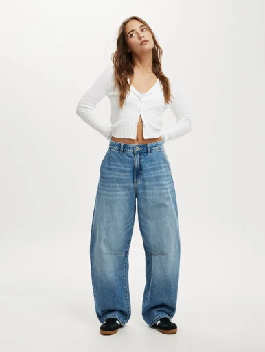 COTTON ON Quần Jeans Dài Nữ-Barrel Jean