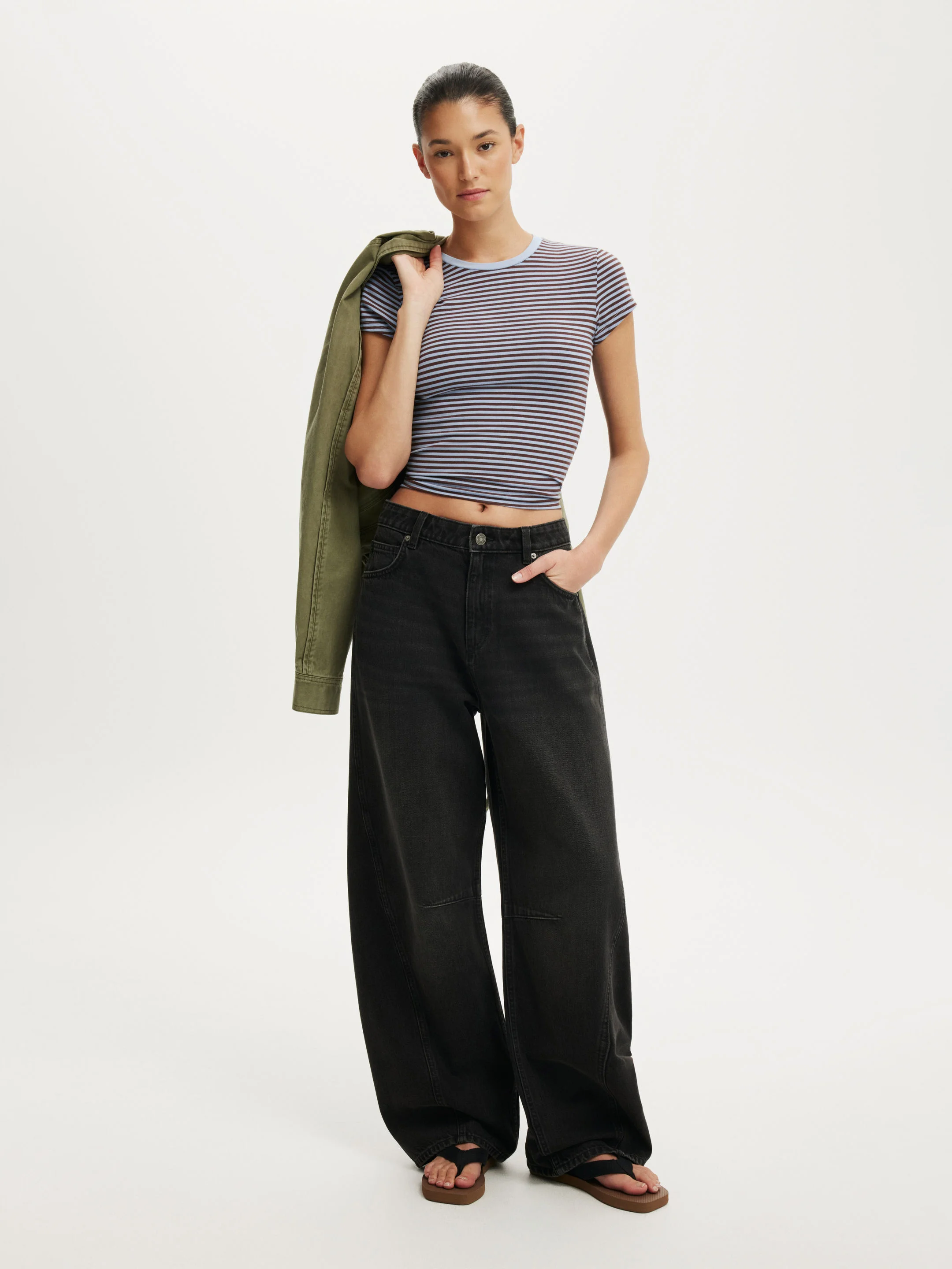 COTTON ON Quần Jeans Dài Nữ - Barrel Jean