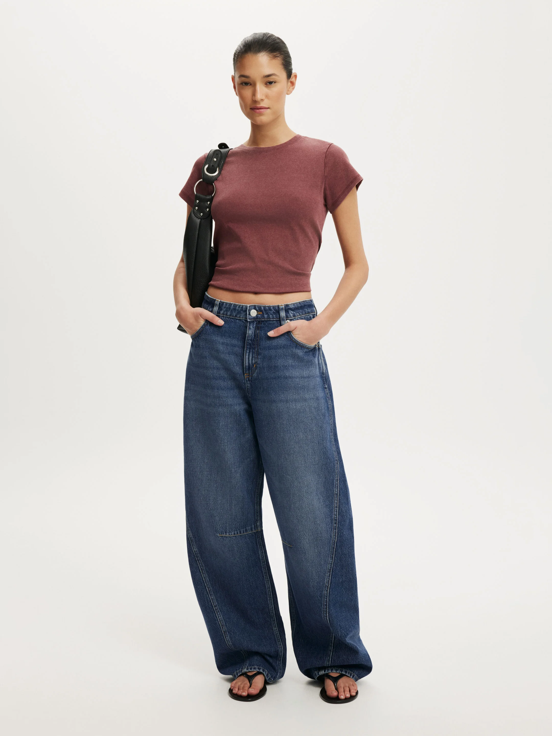 COTTON ON Quần Jeans Dài Nữ - Barrel Jean