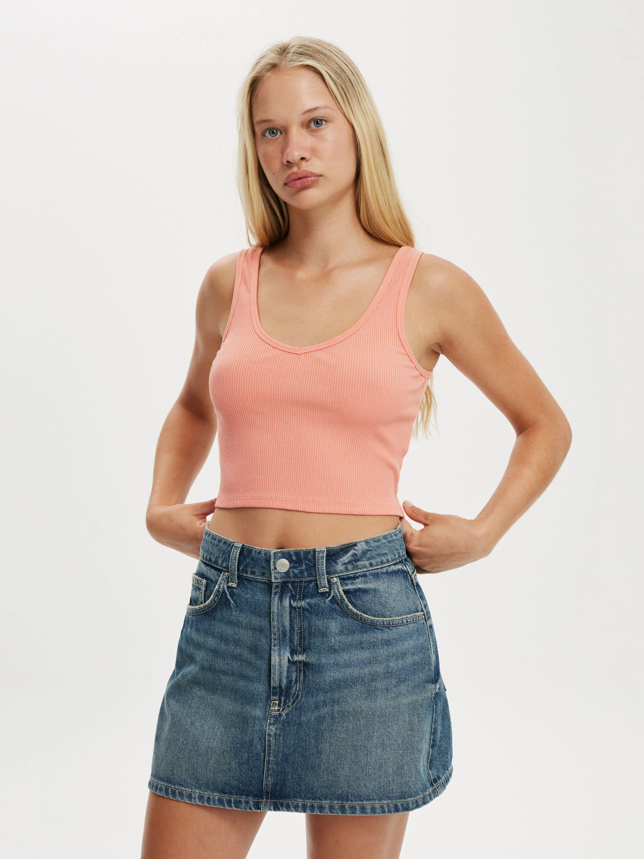 COTTON ON Áo Thun Cộc Tay Nữ-Bondi Tank
