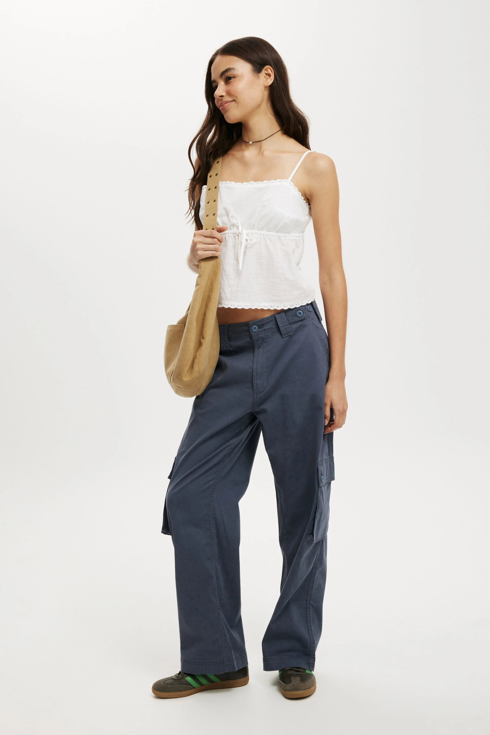 COTTON ON Quần Vải Dài Nữ-Archie Straight Leg Cargo Pant