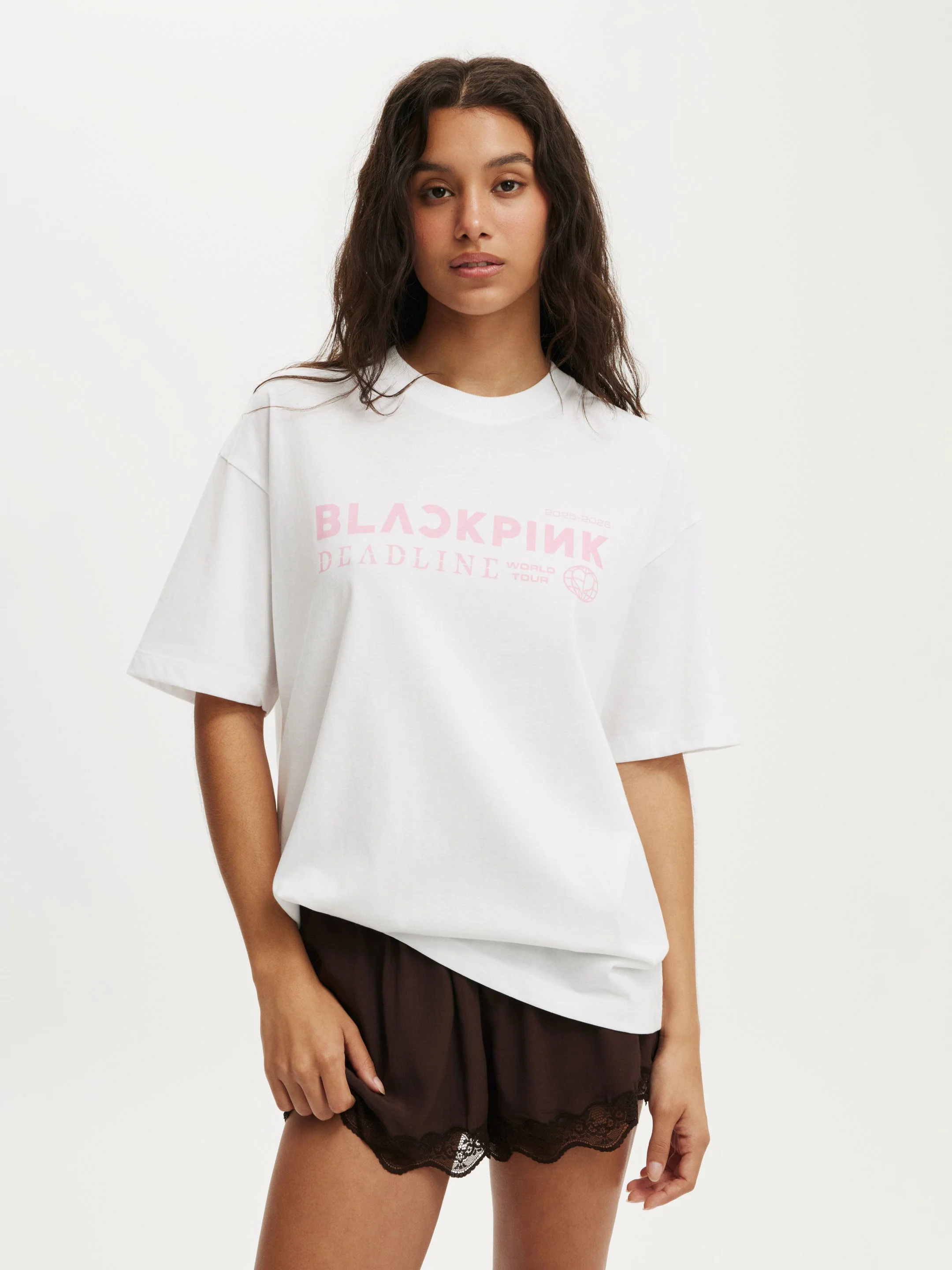 COTTON ON Áo Thun Có Họa Tiết Nữ-The Lcn Music Boxy Graphic Tee
