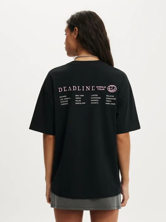 COTTON ON Áo Thun Có Họa Tiết Nữ-The Lcn Music Boxy Graphic Tee