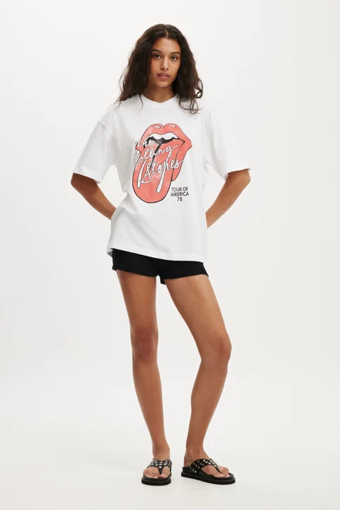 COTTON ON Áo Thun Có Họa Tiết Nữ - The Lcn Music Boxy Graphic Tee