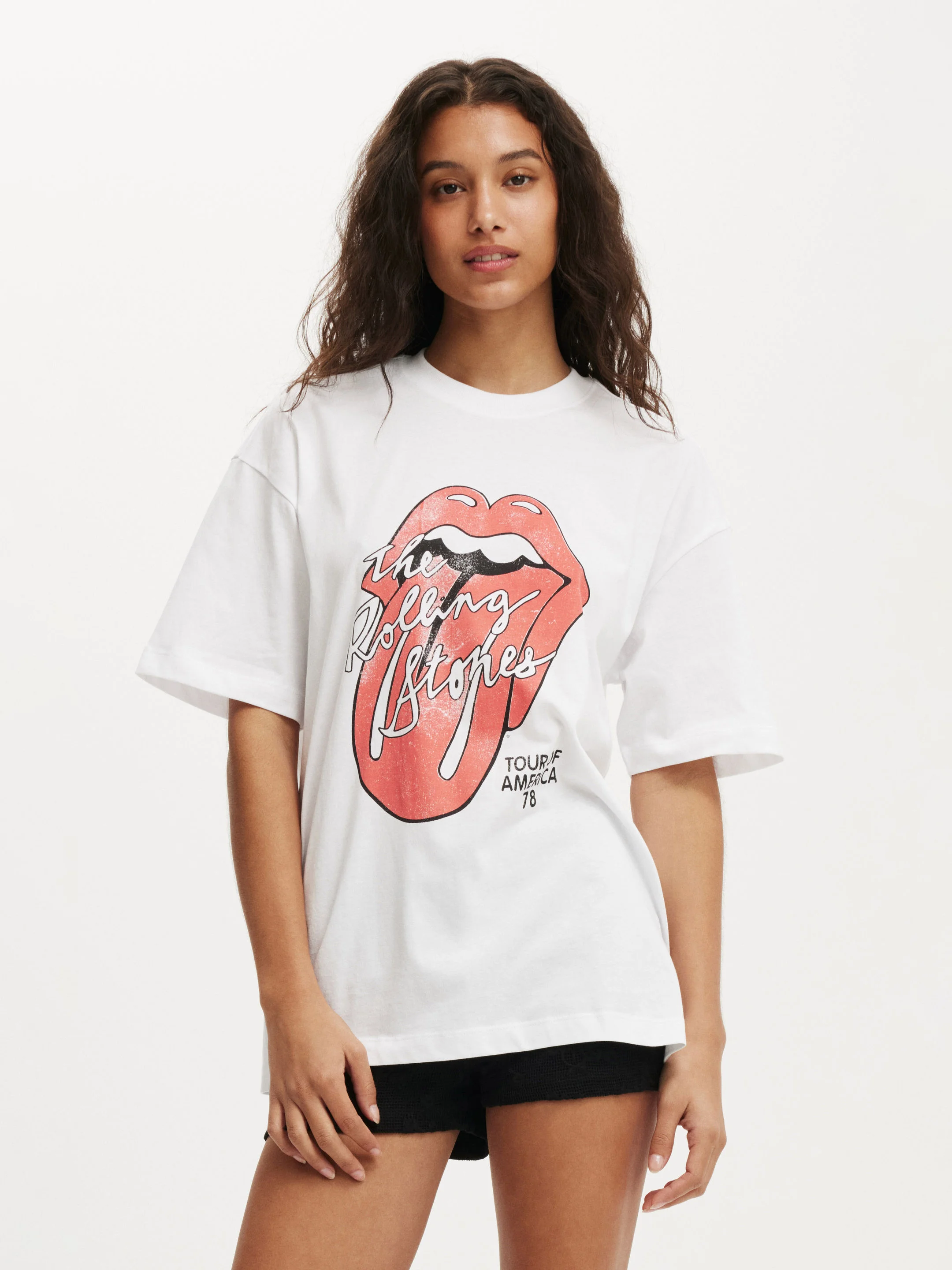 COTTON ON Áo Thun Có Họa Tiết Nữ - The Lcn Music Boxy Graphic Tee