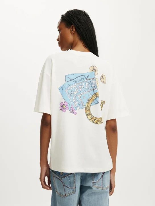 COTTON ON Áo Thun Có Họa Tiết Nữ-The Lcn Music Boxy Graphic Tee