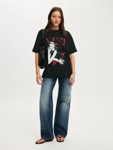 COTTON ON Áo Thun Có Hoạ Tiết Nữ - The Lcn Music Boxy Graphic Tee