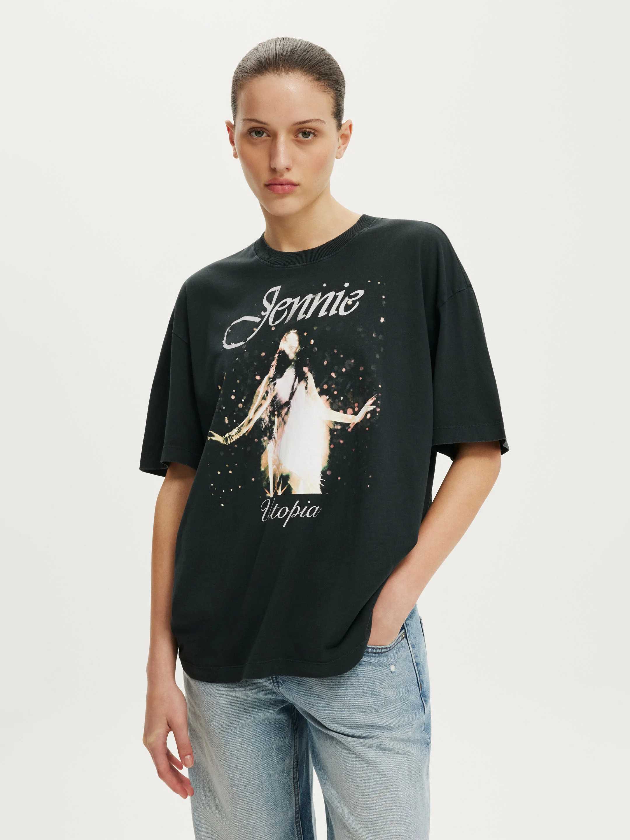 COTTON ON Áo Thun Có Họa Tiết Nữ - The Lcn Music Boxy Graphic Tee