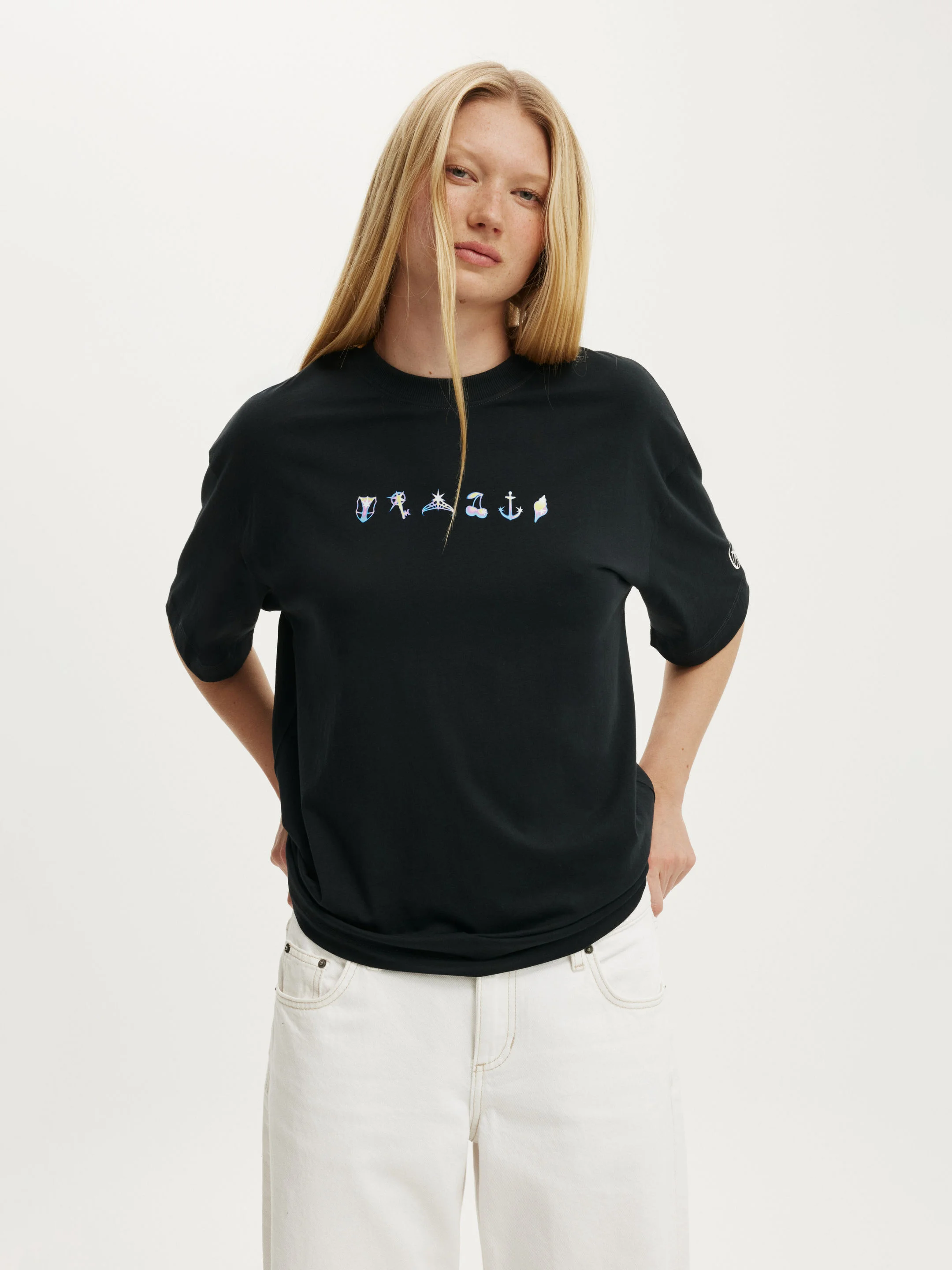 COTTON ON Áo Thun Có Họa Tiết Nữ - The Lcn Music Boxy Graphic Tee