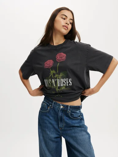 COTTON ON Áo Thun Có Họa Tiết Nữ - The Lcn Music Boxy Graphic Tee