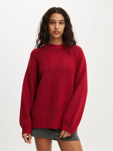 COTTON ON Áo Len Dài Tay Nữ - Luxe Crew Pullover