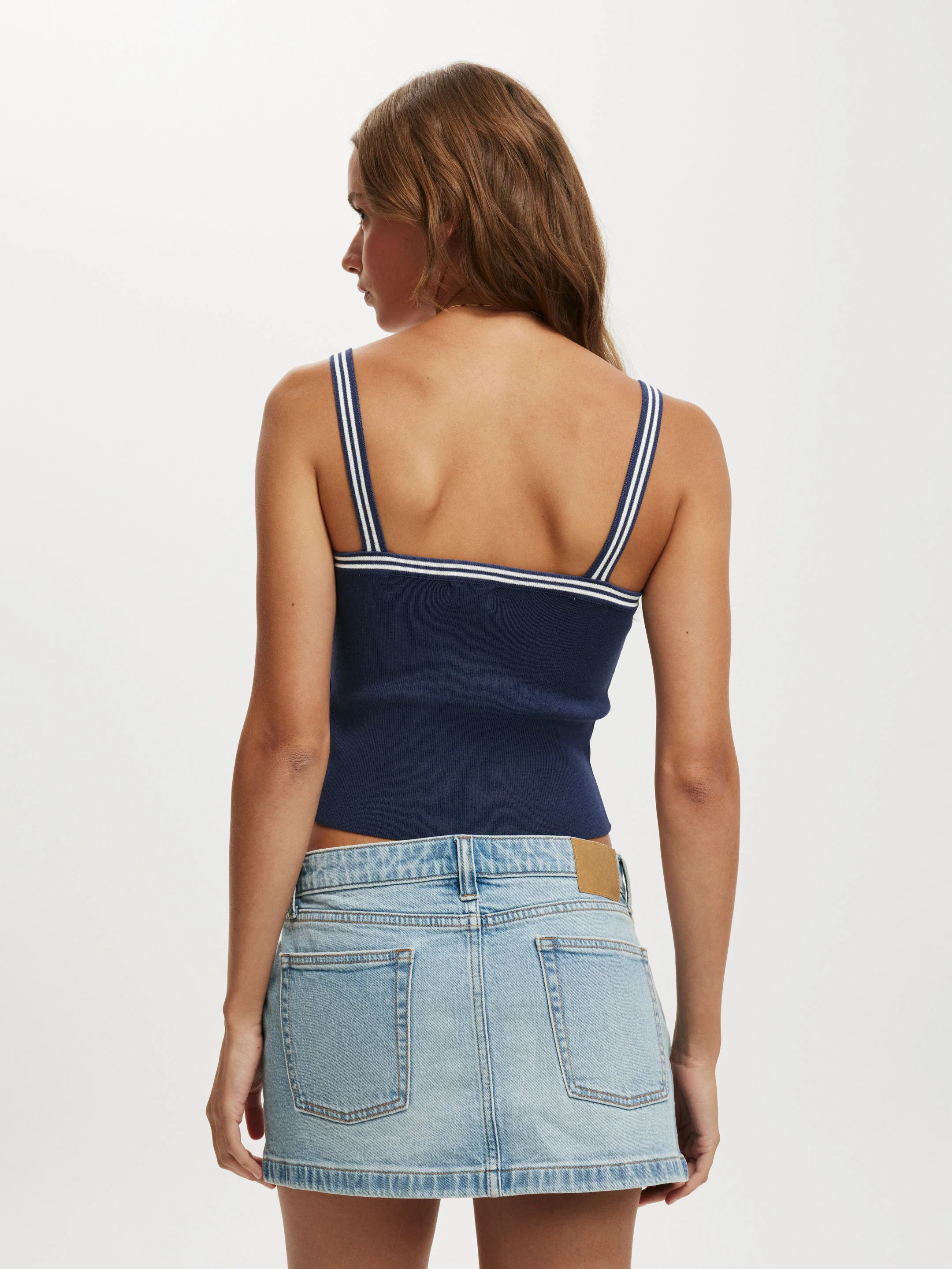 COTTON ON Áo Kiểu Hai Dây Nữ-Knit Rib Cami
