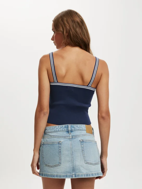 COTTON ON Áo Kiểu Hai Dây Nữ-Knit Rib Cami
