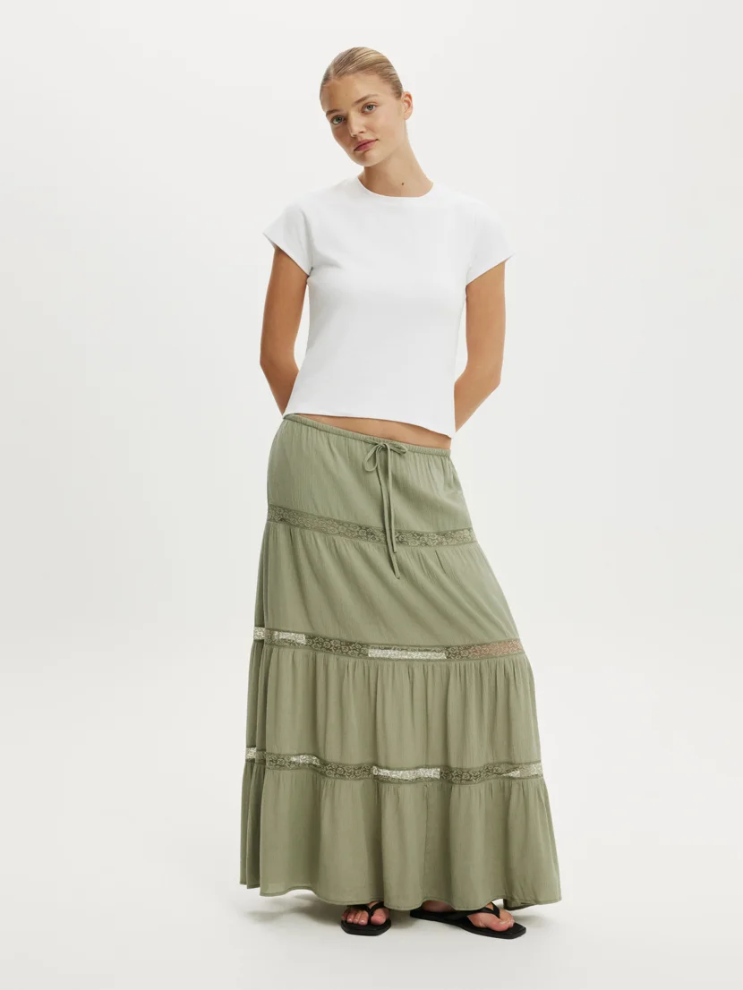 COTTON ON Váy Maxi Nữ - Haven Multi Tiered Maxi Skirt