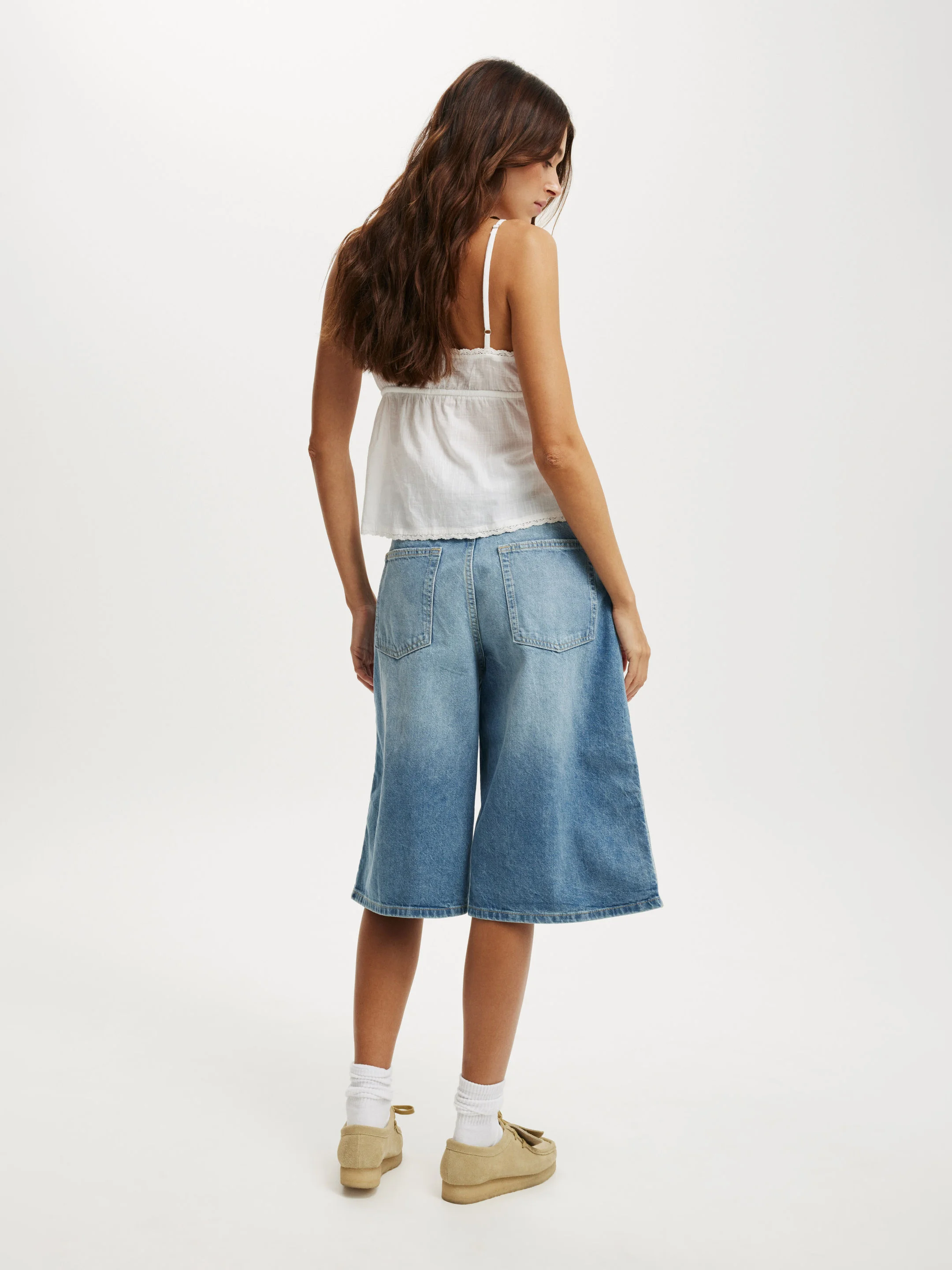 COTTON ON Quần Jeans Ngắn Nữ-91 Baggy Denim Jort
