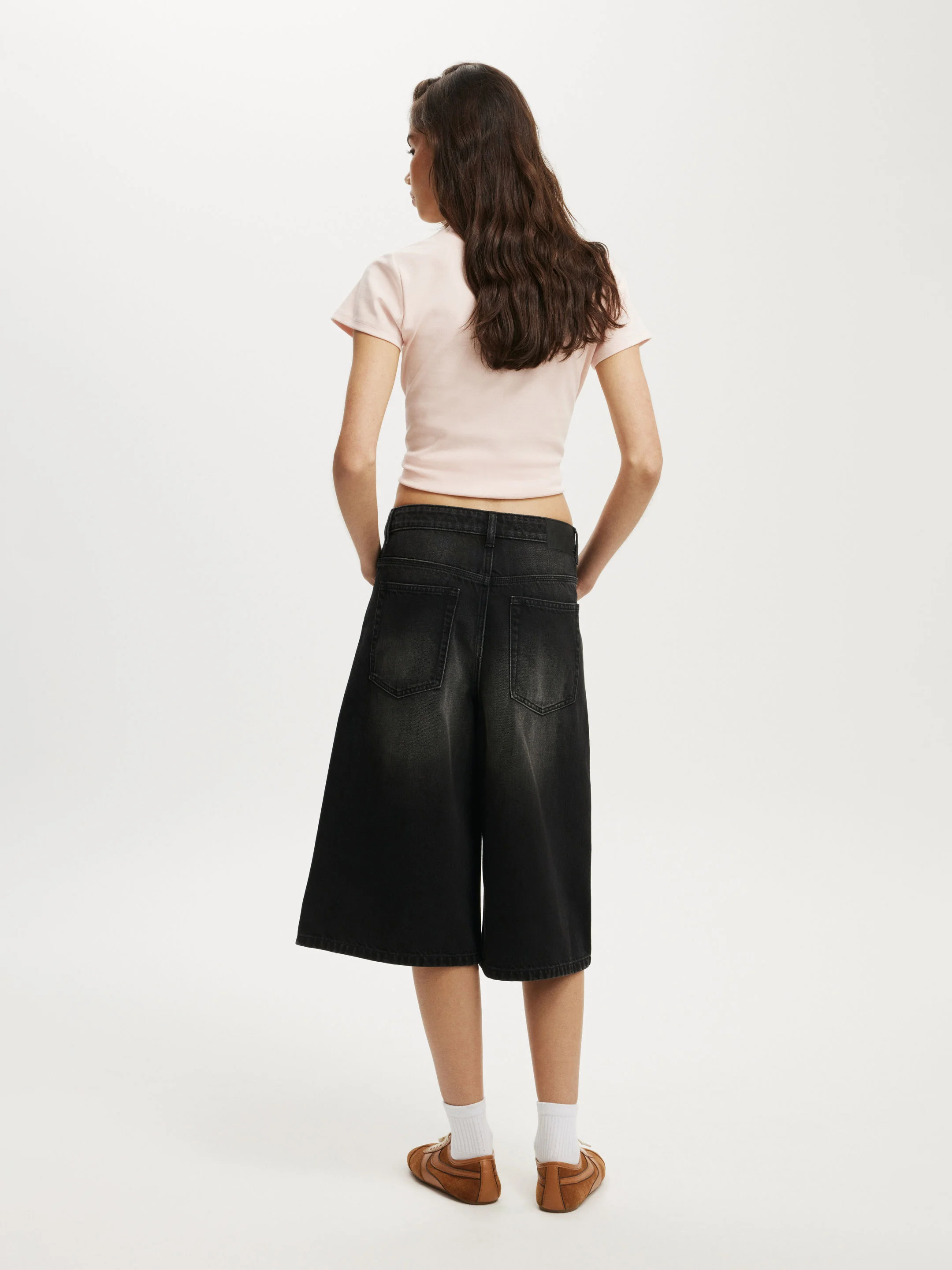 COTTON ON Quần Jeans Ngắn Nữ-91 Baggy Denim Jort