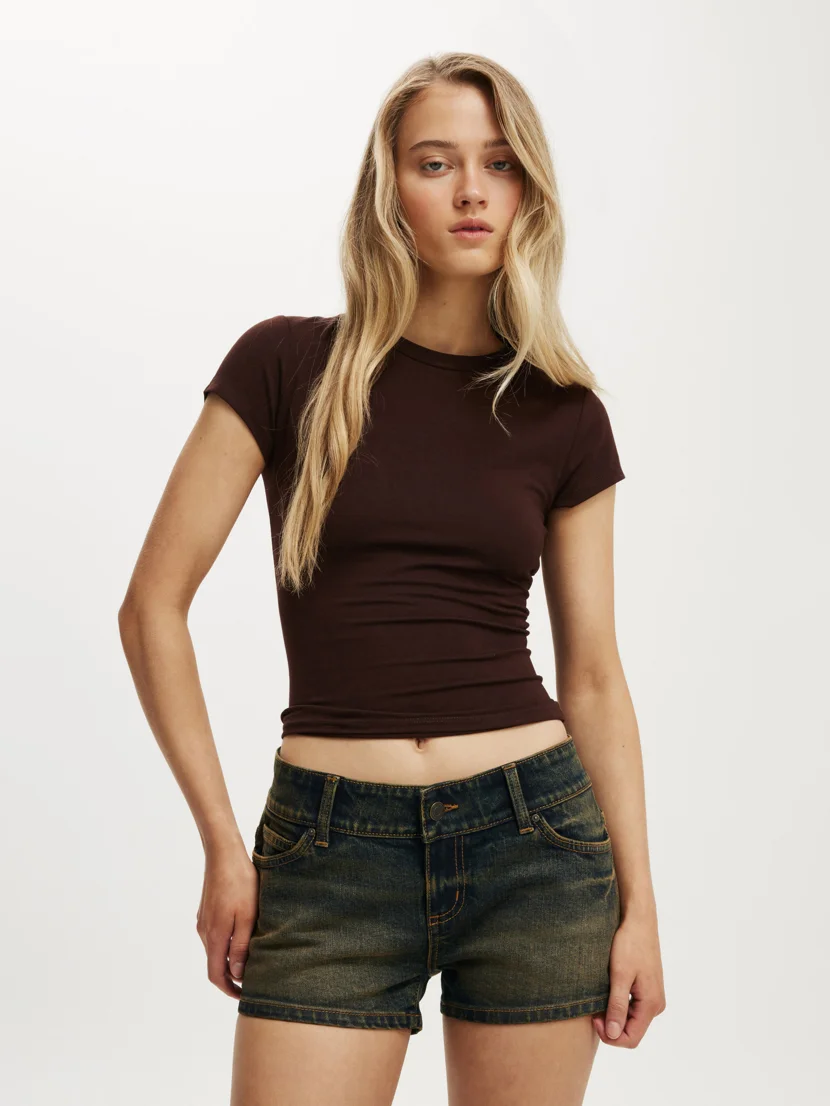COTTON ON Quần Jeans Ngắn Nữ-Micro Low Denim Short