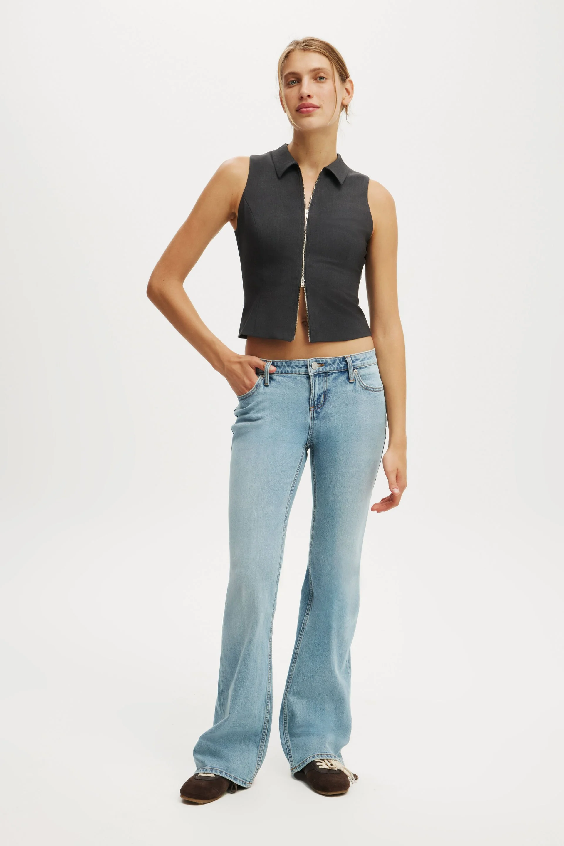 COTTON ON Quần Jeans Dài Nữ-Low Rise Bootcut Jean