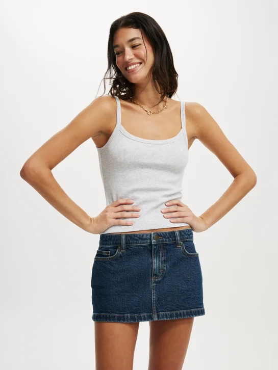 COTTON ON Váy Jean Nữ-Micro Low Denim Skirt