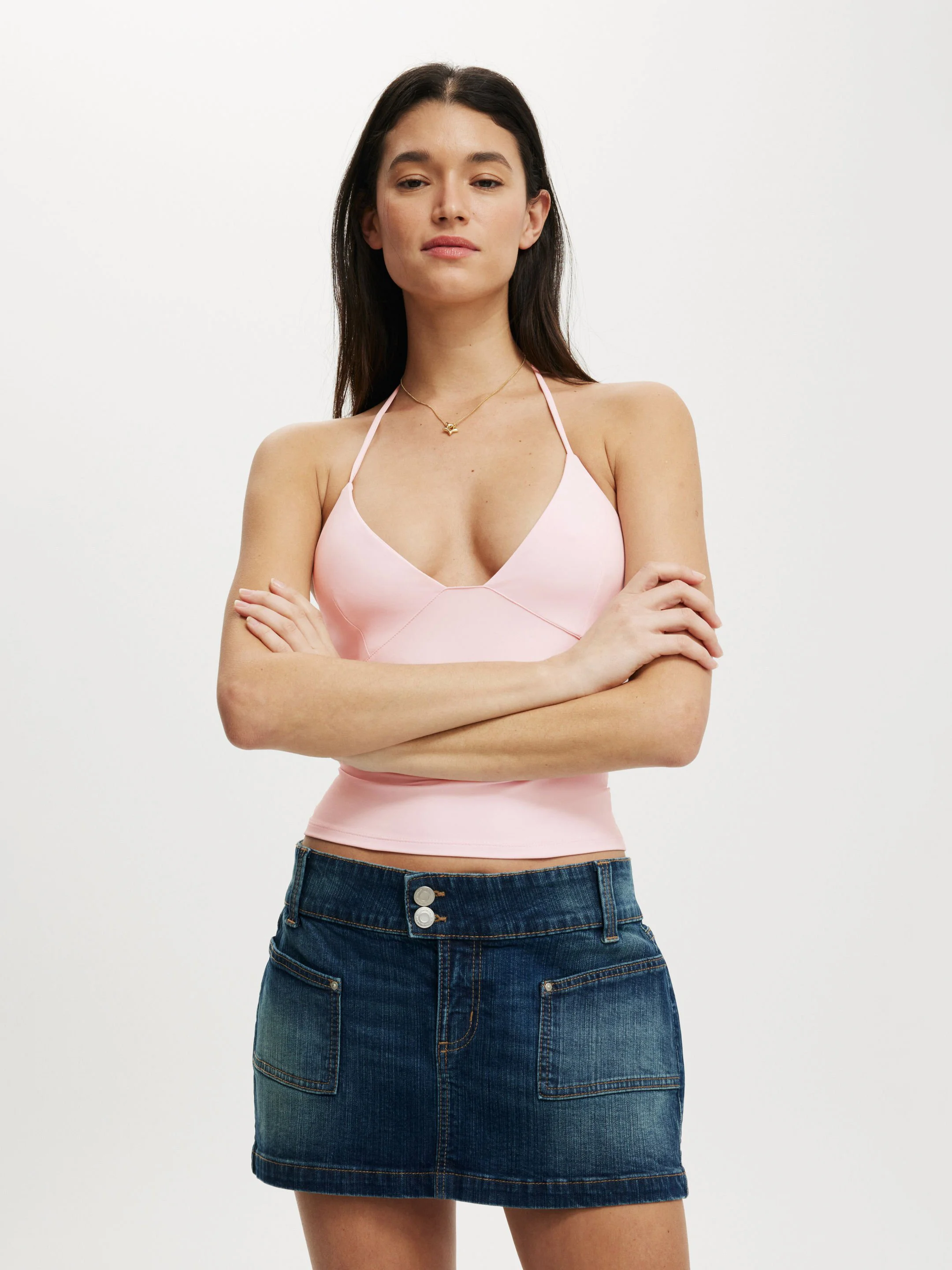 COTTON ON Váy Jean Nữ-Micro Low Denim Skirt