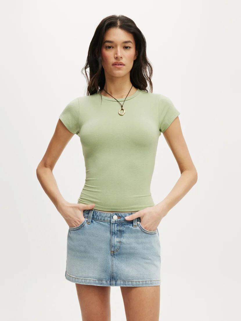 COTTON ON Váy Jean Nữ-Micro Low Denim Skirt