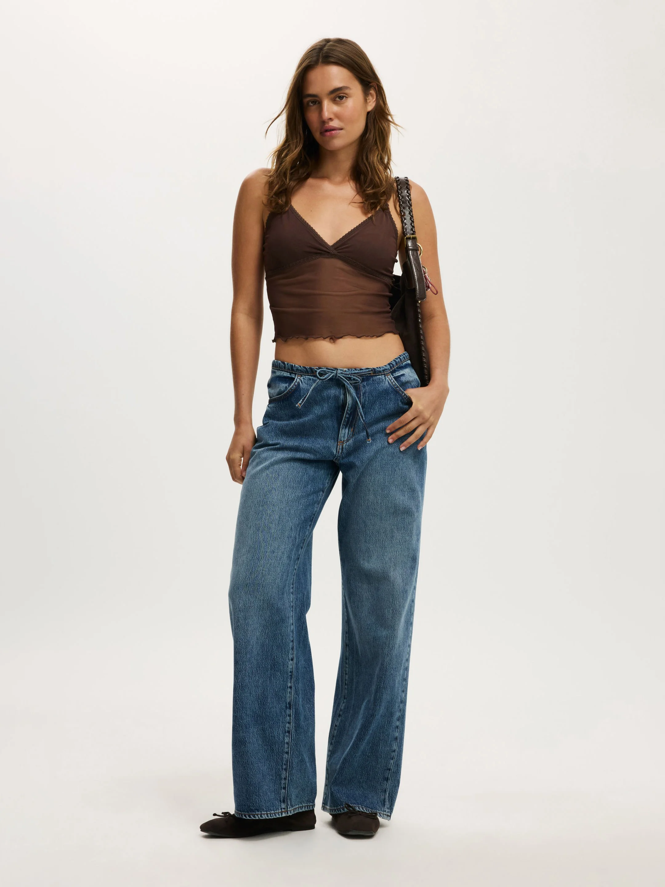 COTTON ON Quần Jeans Dài Nữ-Lyocell Wide Pant