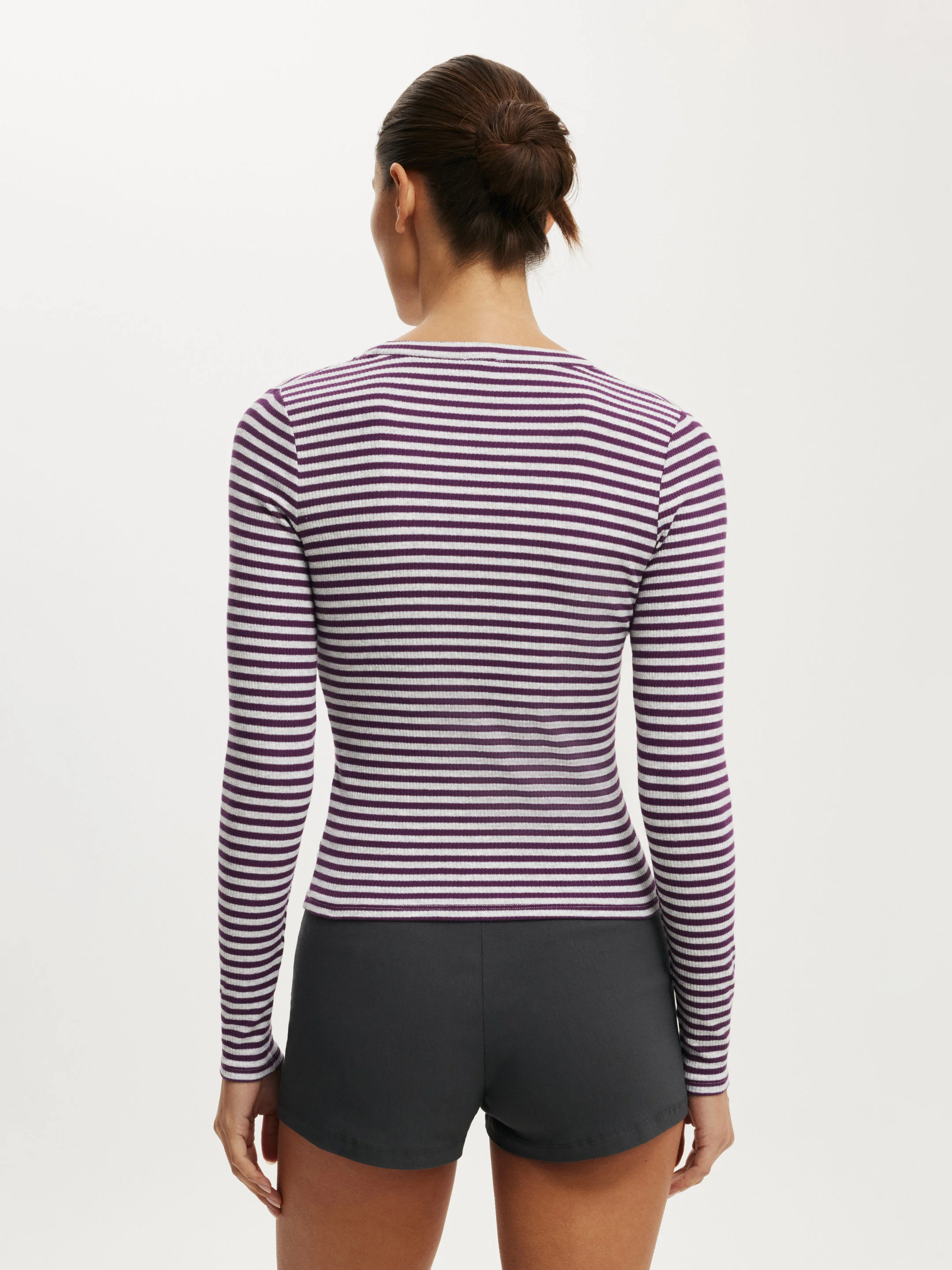 COTTON ON Áo Thun Dài Tay Nữ-Ryan Henley Long Sleeve