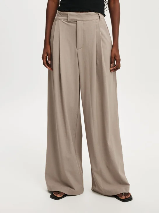 COTTON ON Quần Khaki Dài Nữ-Izzy Pleated Suiting Pant