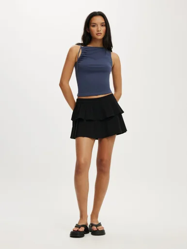 COTTON ON Váy Mini Nữ-Double Pleated Mini Skirt