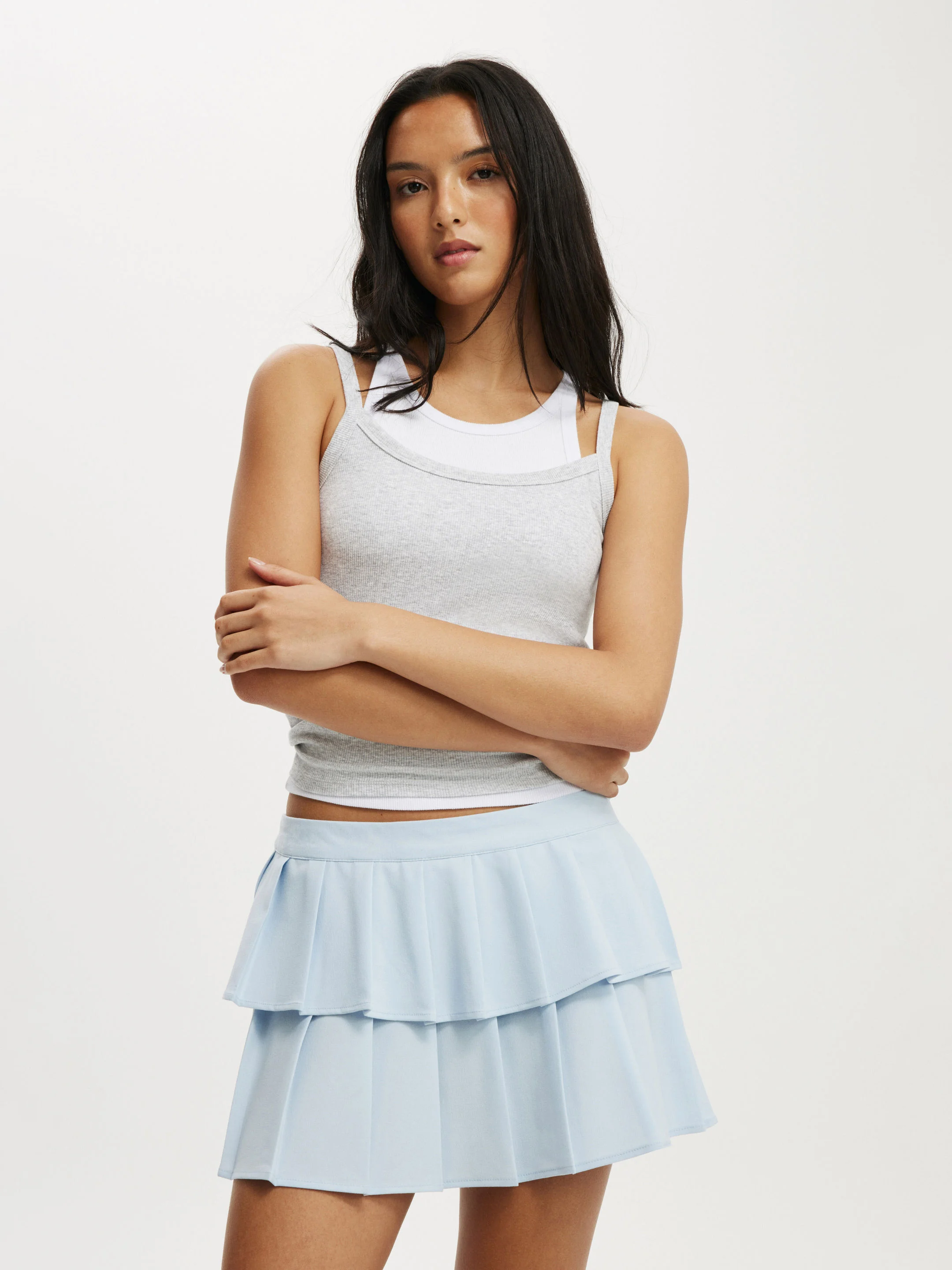 COTTON ON Váy Mini Nữ-Double Pleated Mini Skirt