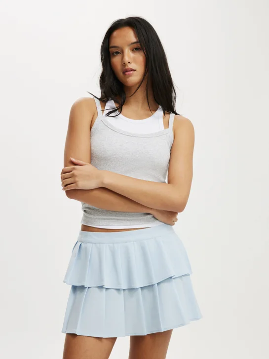 COTTON ON Váy Mini Nữ-Double Pleated Mini Skirt
