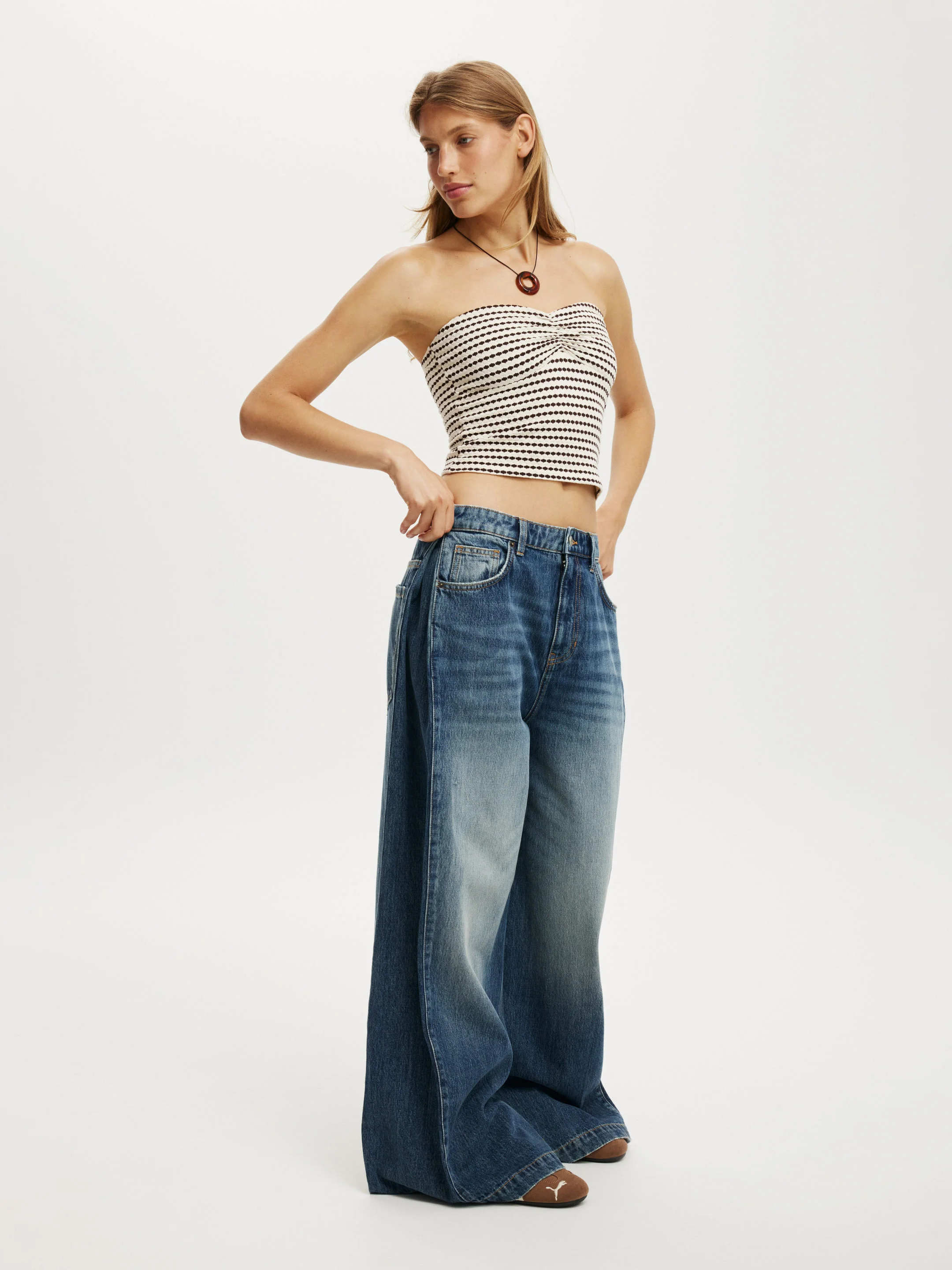 COTTON ON Quần Jeans Dài Nữ-91 Wide Jean