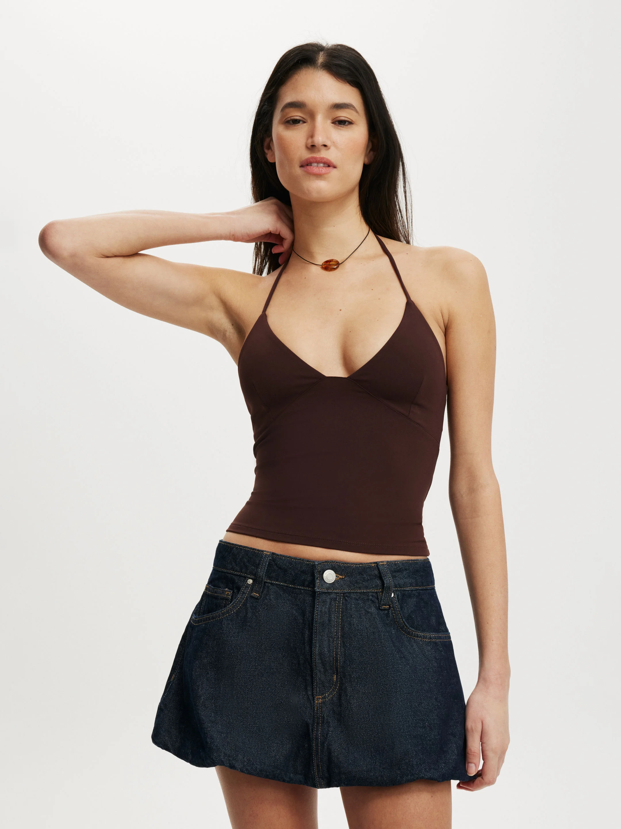 COTTON ON Váy Jean Nữ-Bubble Denim Skirt
