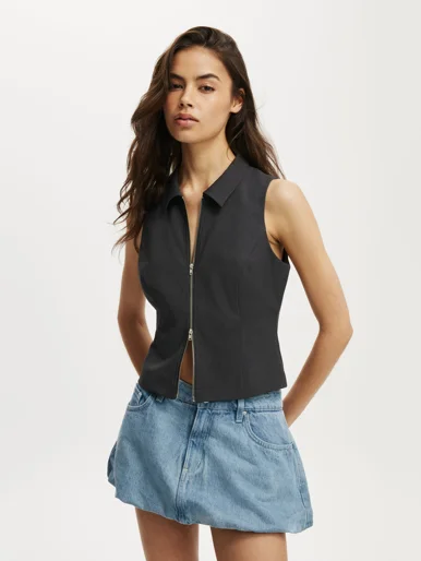 COTTON ON Váy Jean Nữ-Bubble Denim Skirt