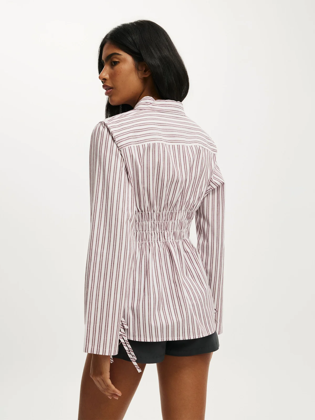 COTTON ON Áo Sơ Mi Dài Tay Nữ - Gathered Long Sleeve Shirt