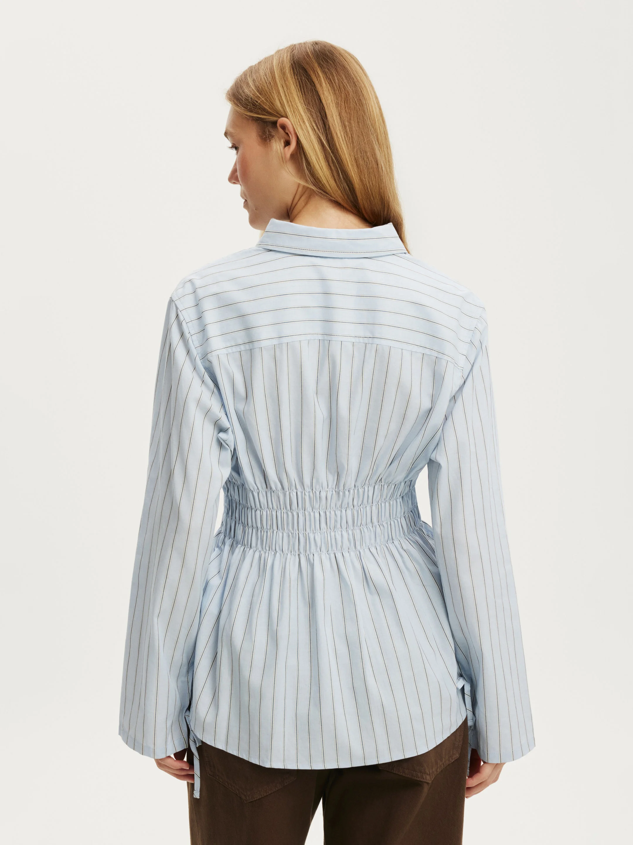 COTTON ON Áo Sơ Mi Dài Tay Nữ - Gathered Long Sleeve Shirt