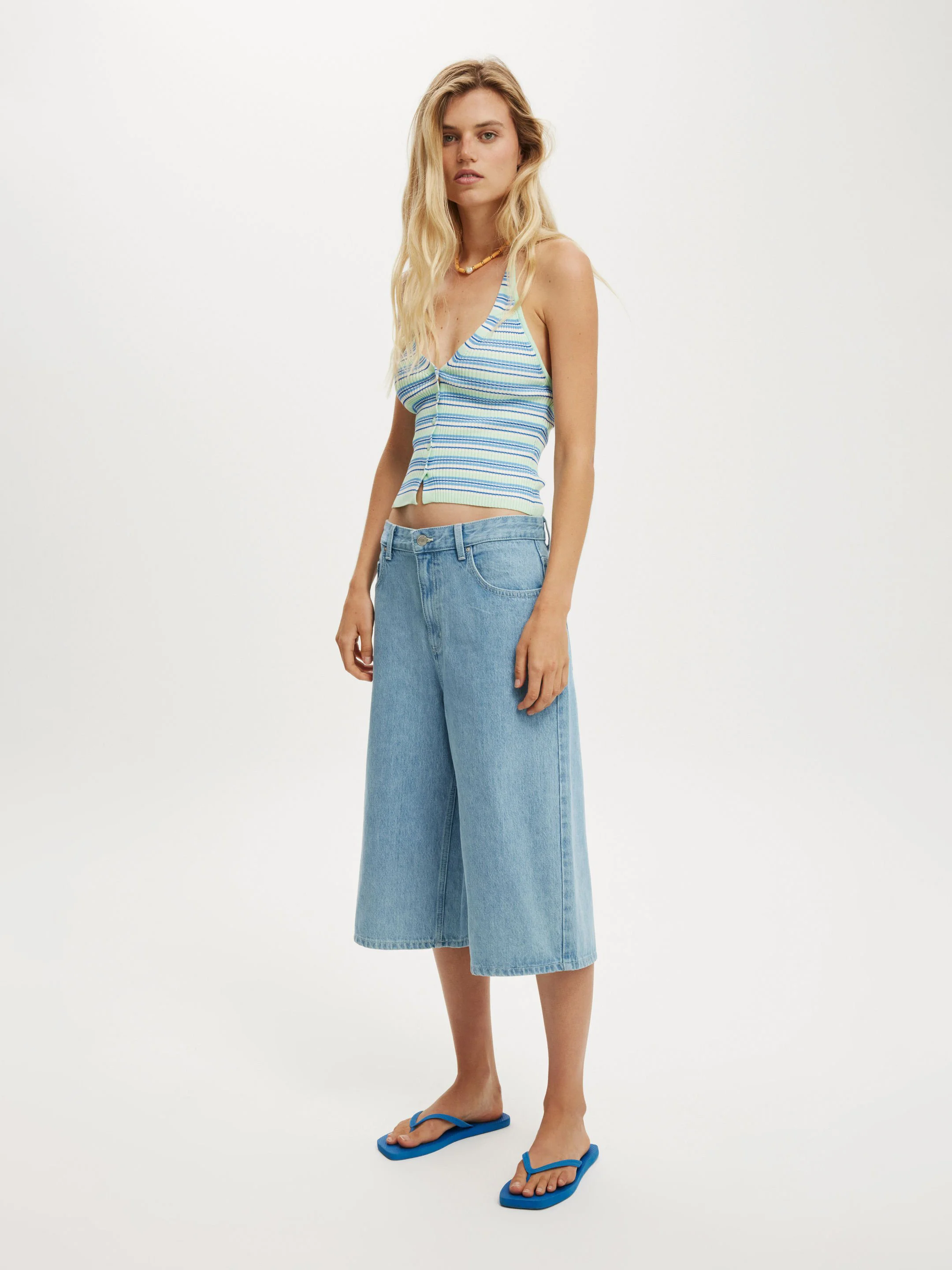 COTTON ON Quần Jeans Ngắn Nữ-91 Longline Jort