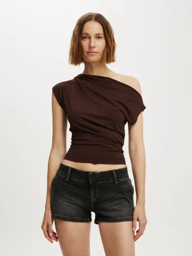COTTON ON Quần Thun Ngắn Nữ-Micro Low Tailored Short